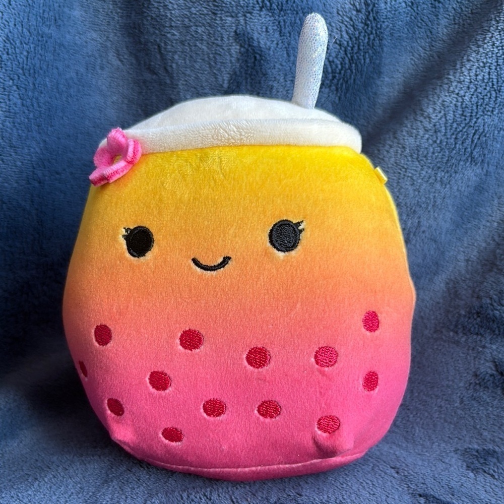 Squishmallows Bergit the Boba Tea 5” plush